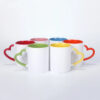 Three Tone - Heart Handle Coffee Mug - Image 2