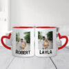 Three Tone - Heart Handle Coffee Mug
